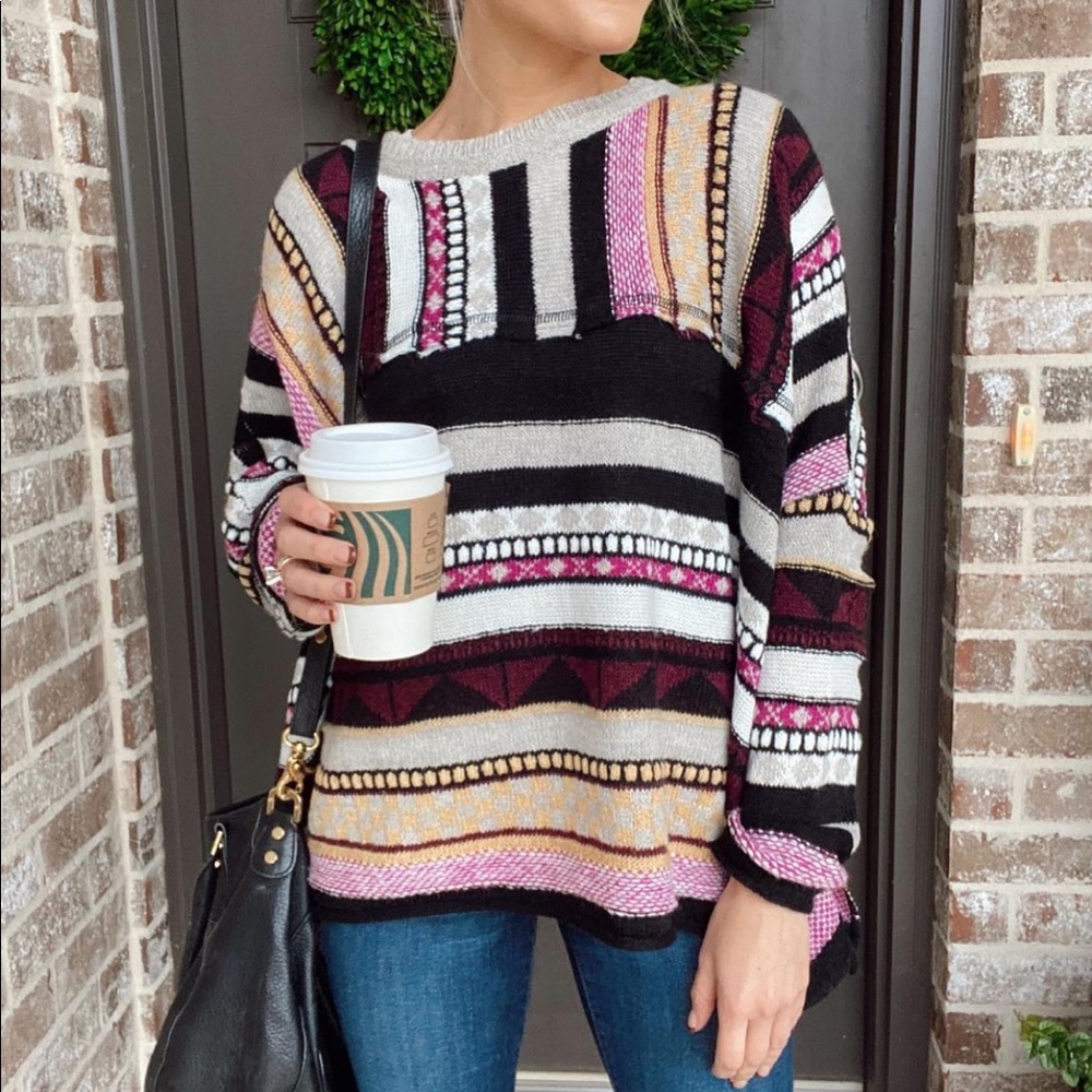 Vici Patchwork Sweater - image 1